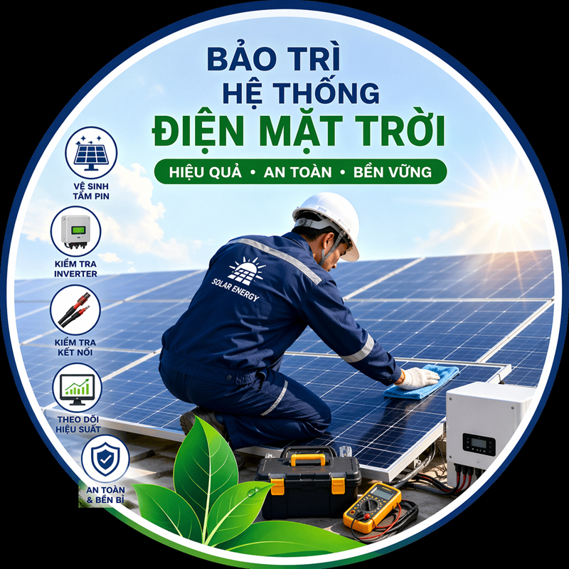 Bảo trì hệ thống điện mặt trời