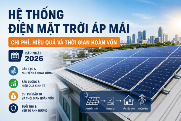 hệ thống năng lượng mặt trời áp mái